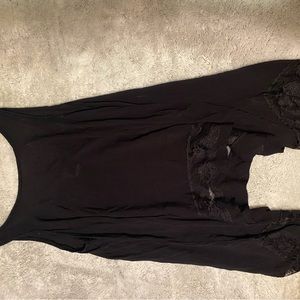 Free People Intimately Lace Trim Handkerchief Sharkbite Hem Tank Size Medium